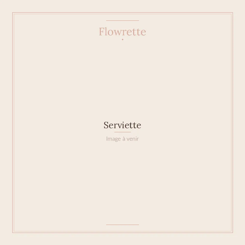 Flowrette Art de la Table Serviette Deco Table Salon
