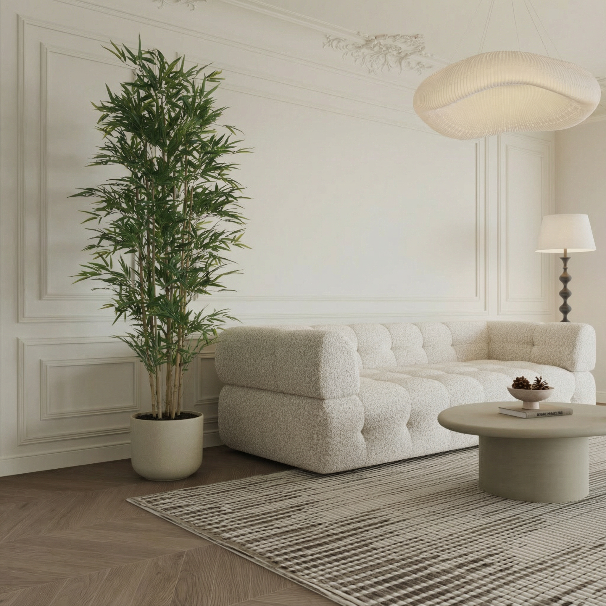 Sia Home Bambou arbre artificiel vert 210 cm en pot