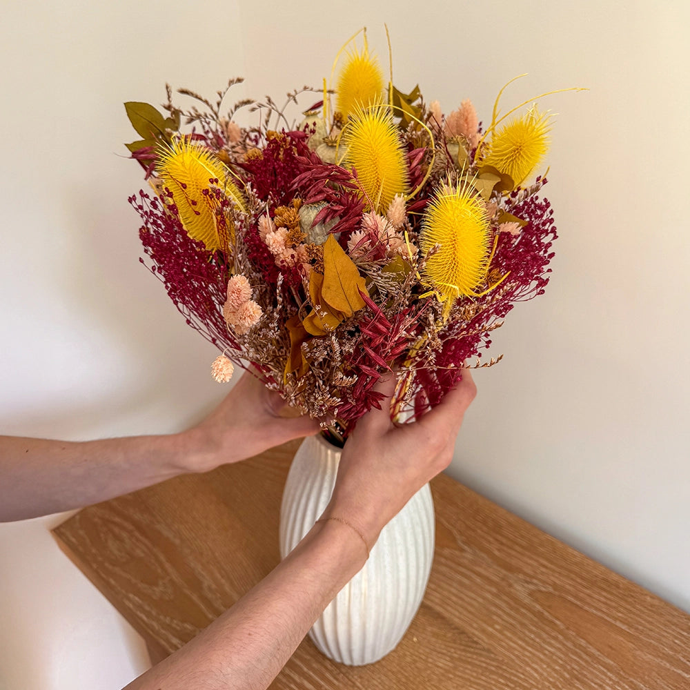 Flowrette Edouard bouquet fleurs séchées M coloré