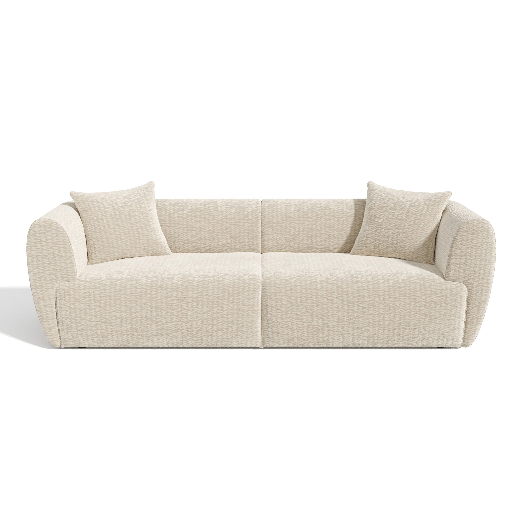Sia Home Côme canapé droit 4 places crème