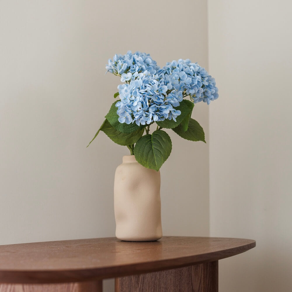 Flowrette hortensia bleu clair fleur artificielle x1