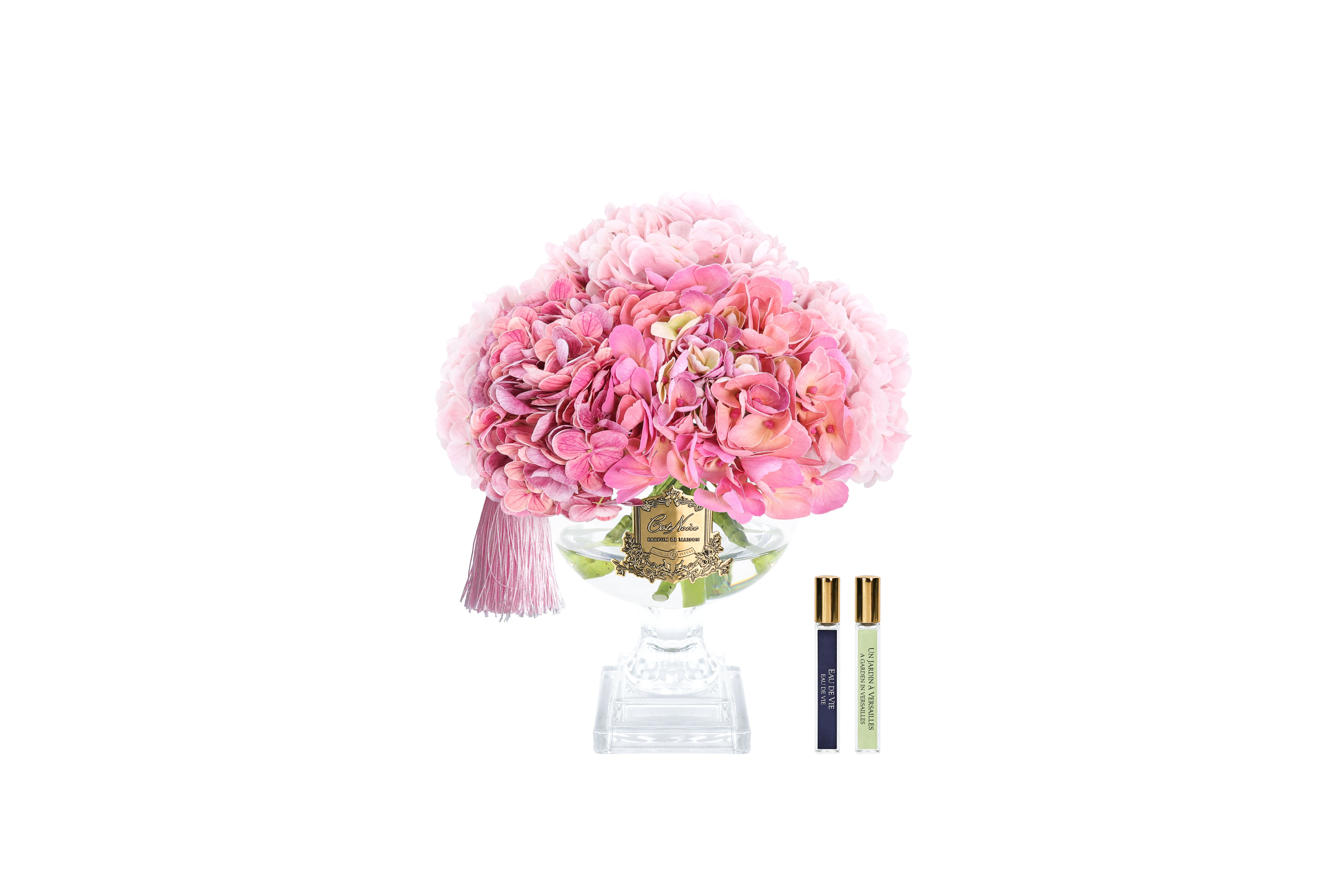Côte Noire Hydrangeas PHB02M bouquet hortensia rose medium parfumé