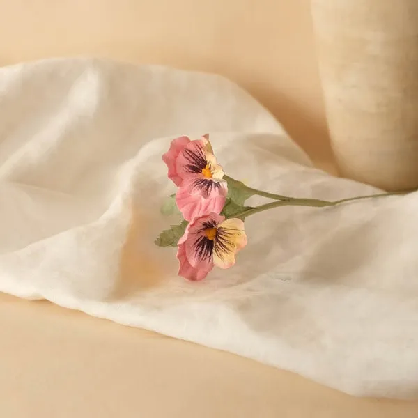 Flowrette Fleurs en papier Pensée rose fleur papier à l'unité rose