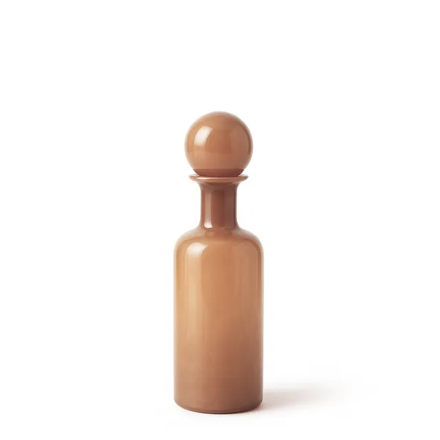 Sia Home Nude vase en verre 38 cm beige rosé