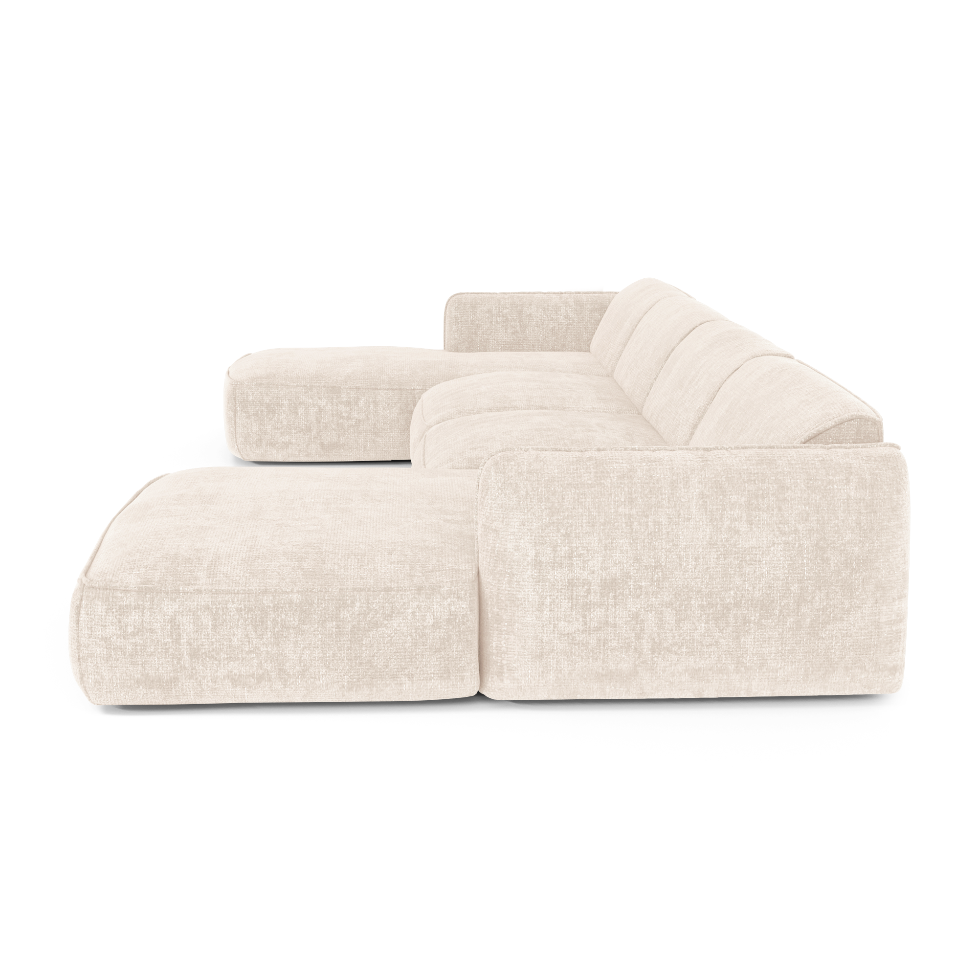 Sia Home Livia canapé panoramique 5 places crème