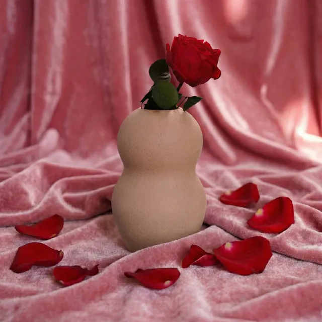 Flowrette Rose Anglaise stabilisée rouge x1