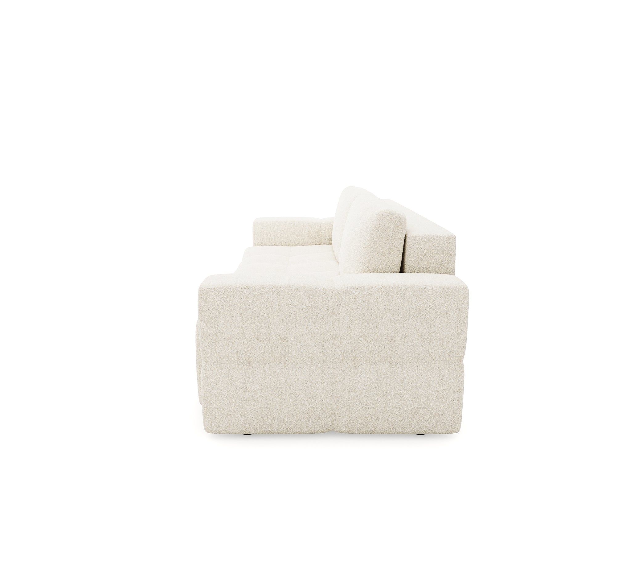 Sia Gabriel canapé convertible taupe avec coffre