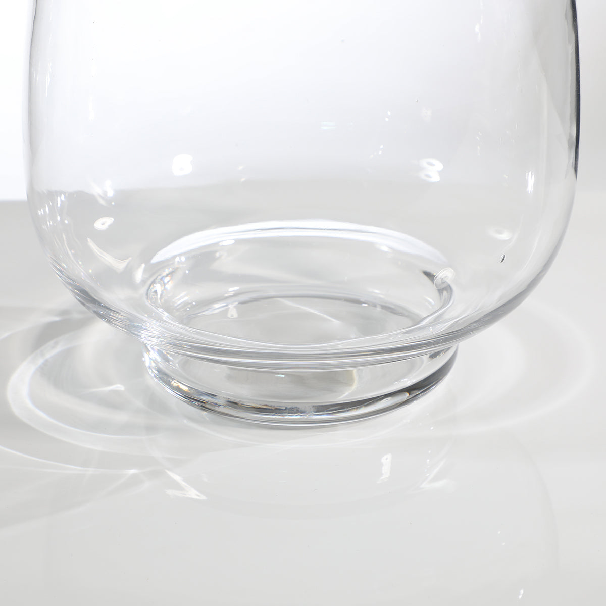 Sia Home Bulbe vase transparent verre rond 23 cm