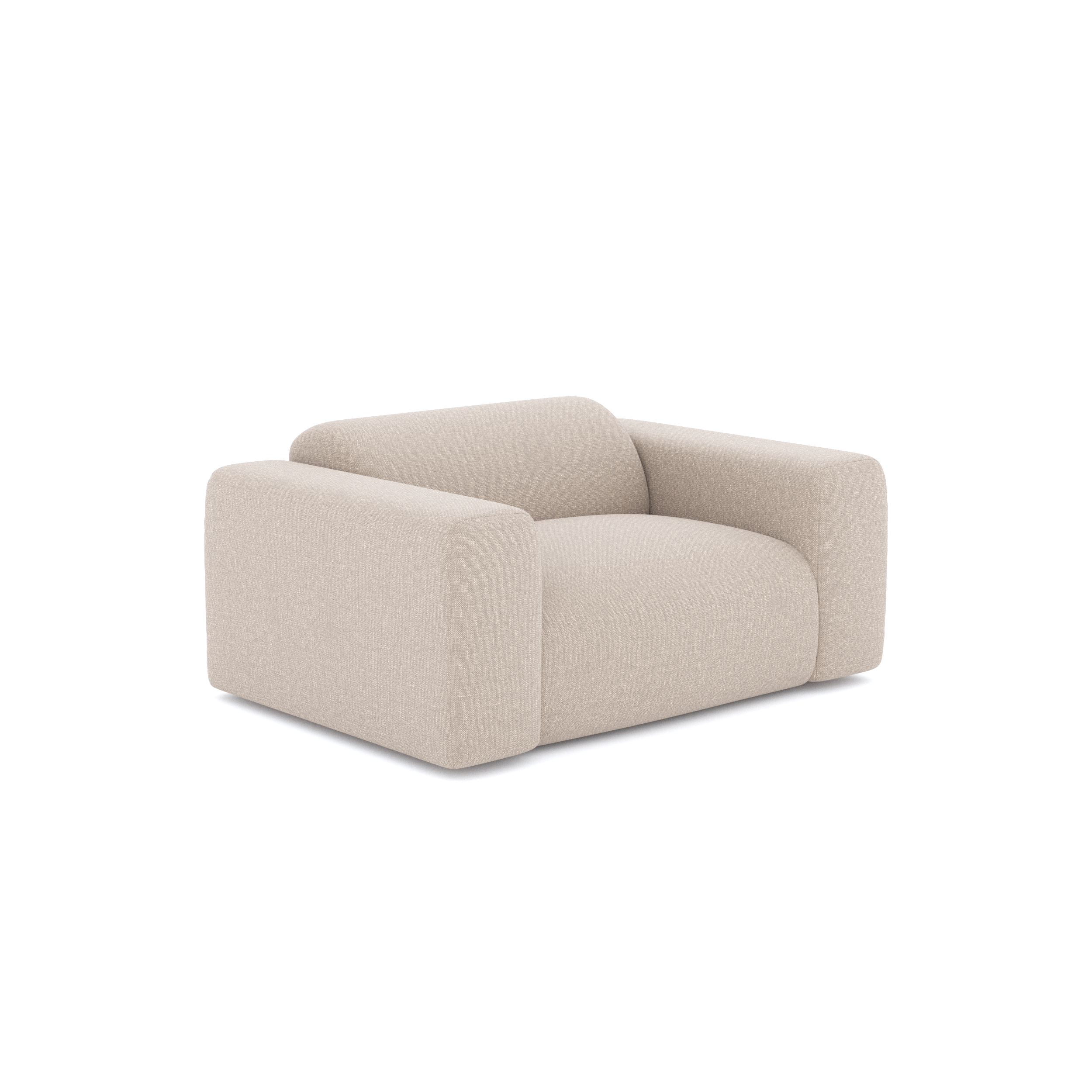 Sia Home Myra fauteuil beige assise généreuse tissu