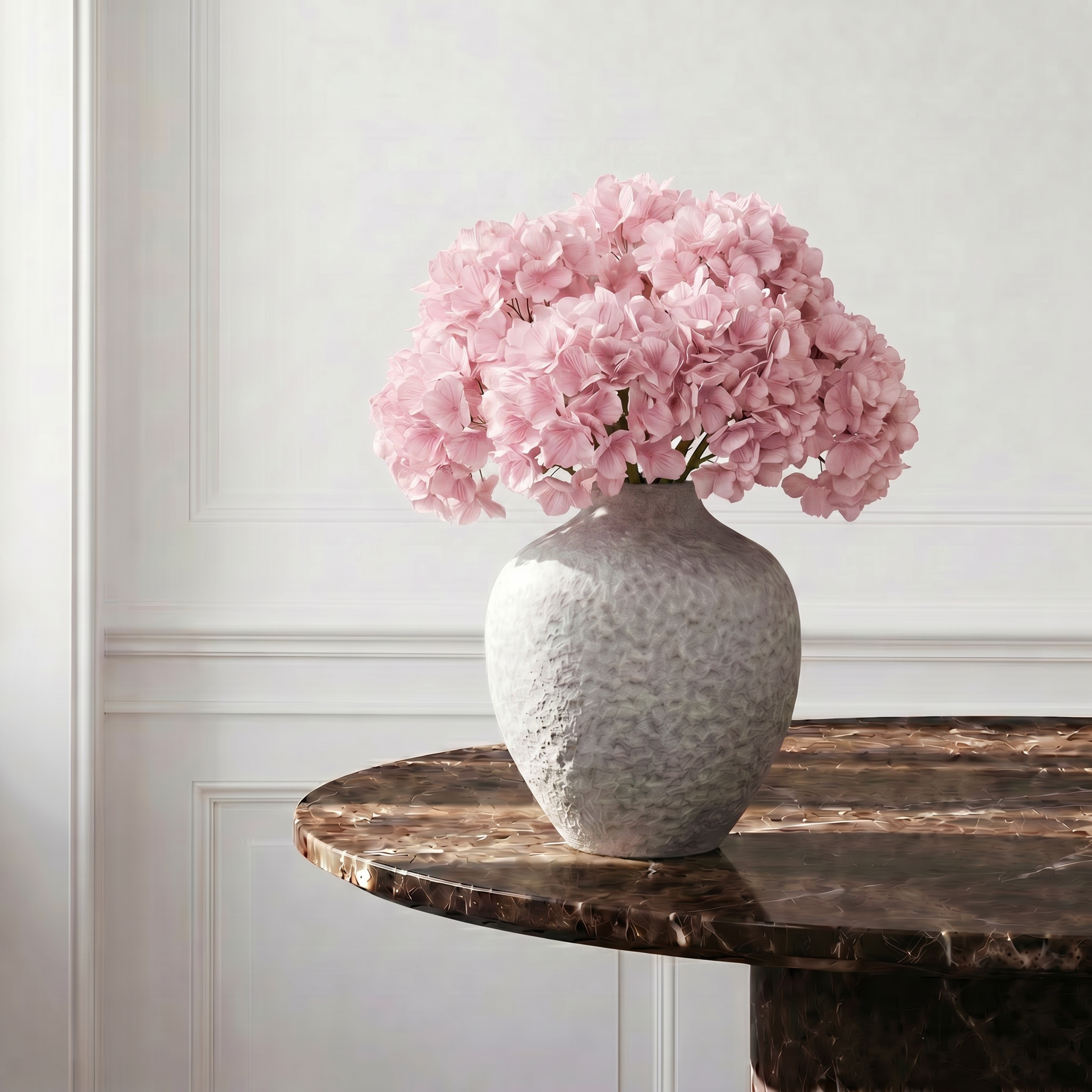 Sia Home Tiges Hortensia 63 cm fleur artificielle vert