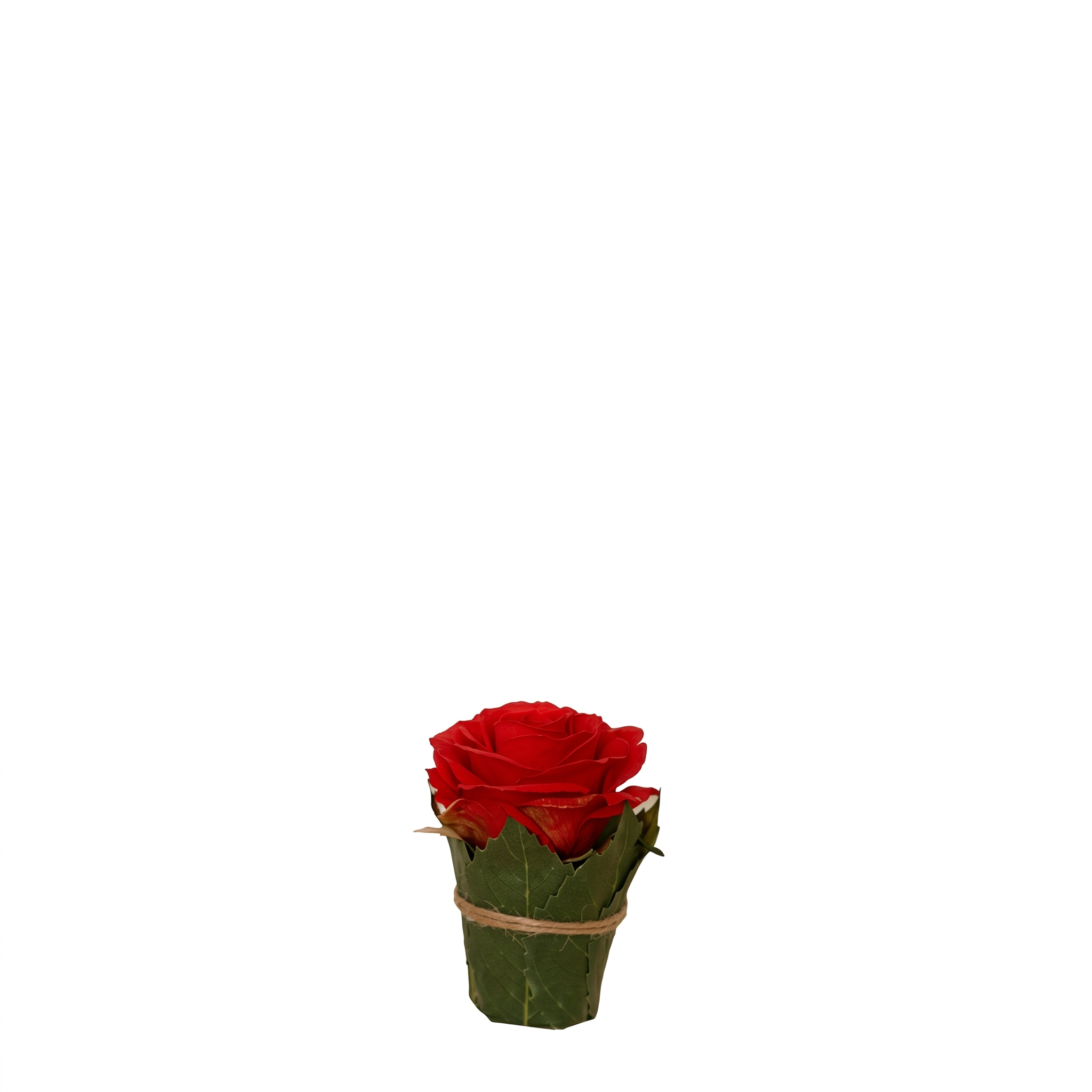 Sia Home Rose composition florale artificielle 9 cm corail