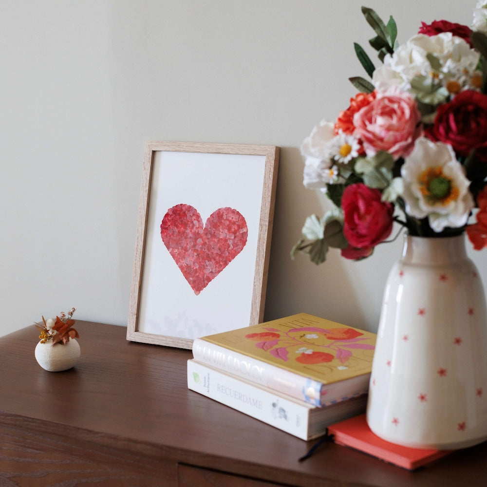 Flowrette Amour Éternel herbier A4 fleurs pressées