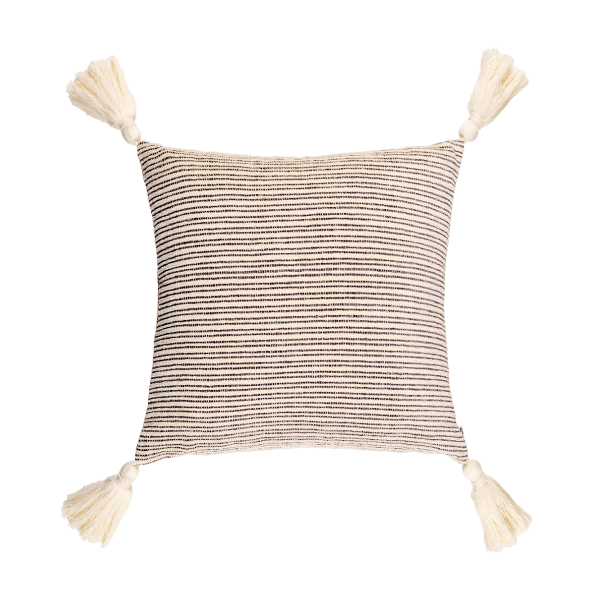 Sia Sofa Housse de coussin textile beige 40x40 cm rayée