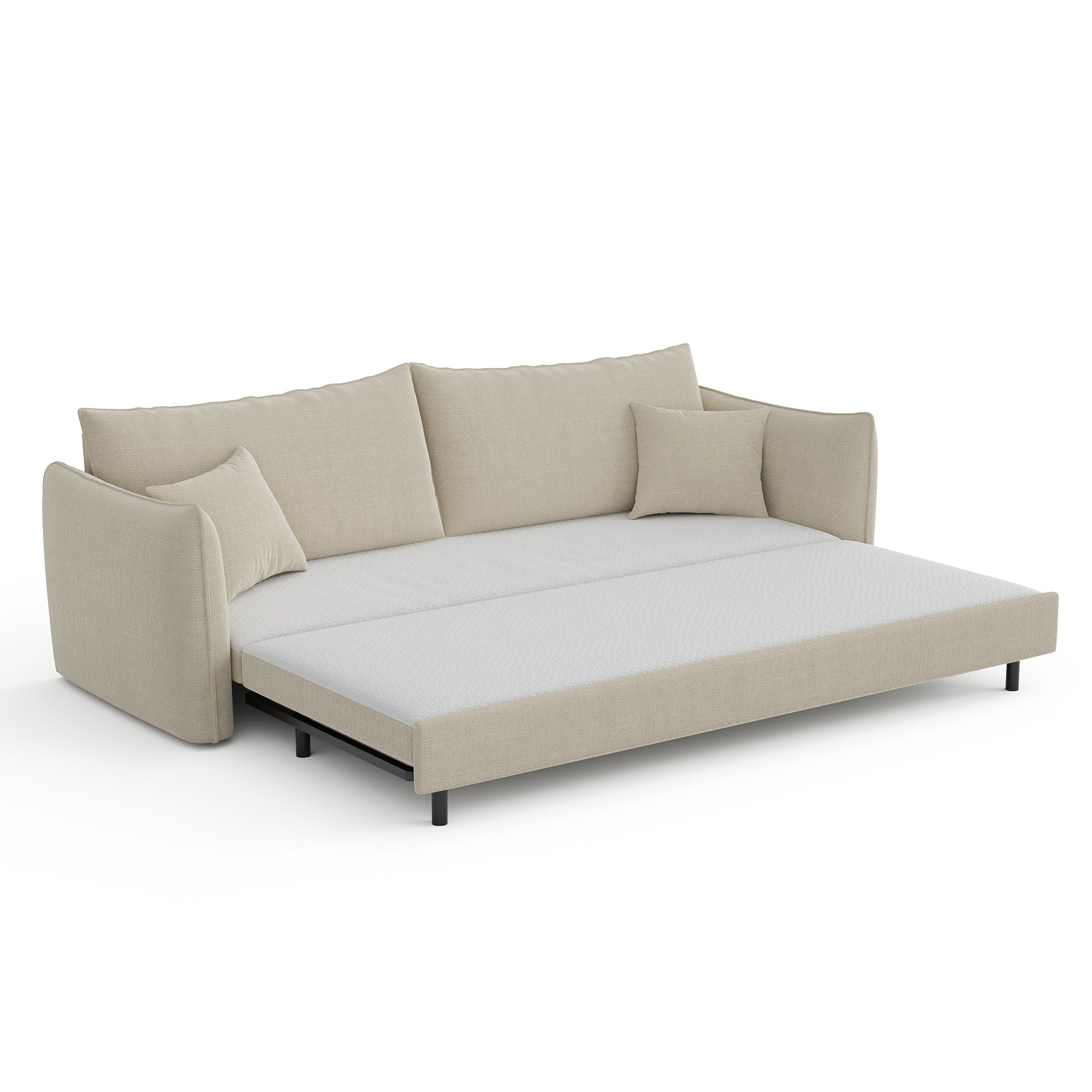 Sia Home Plume canapé convertible 3 places beige