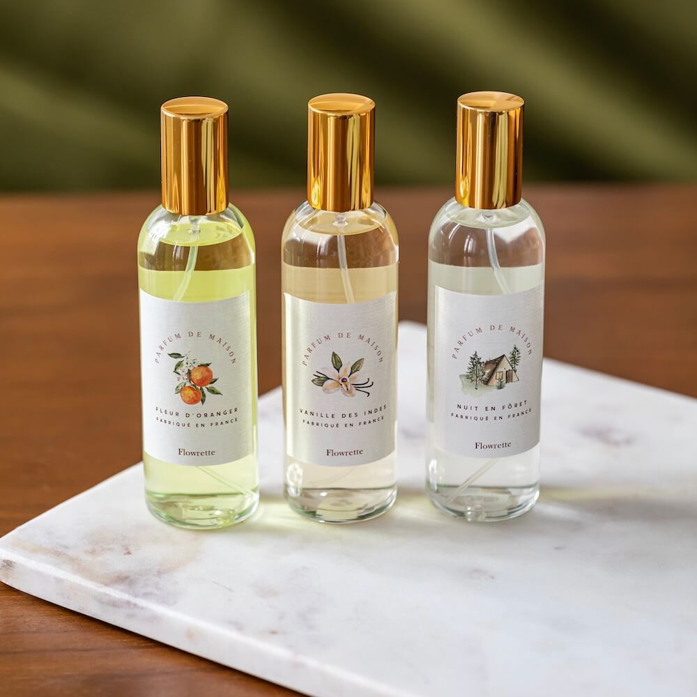 Flowrette Bougies parfum maison fleur d'oranger diffuseur