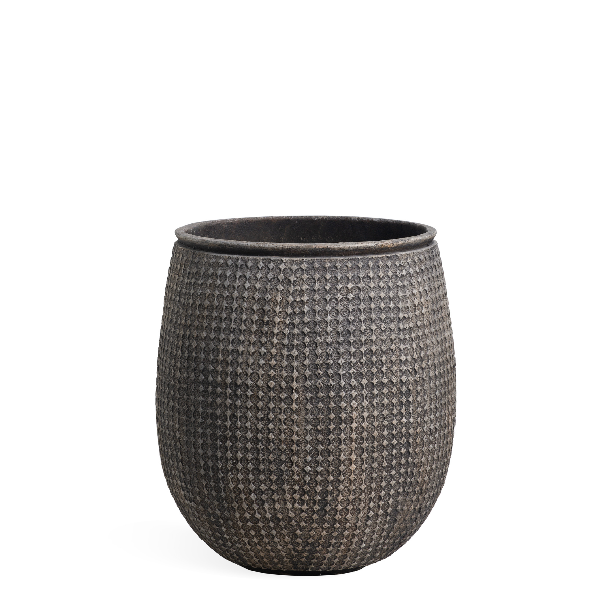 Sia Home Zen cache-pot losanges 50 cm rouge fibre ciment