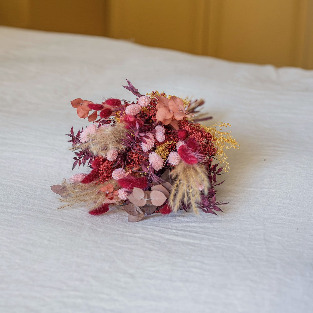Flowrette Antonin bouquet fleurs séchées taille M tons automne