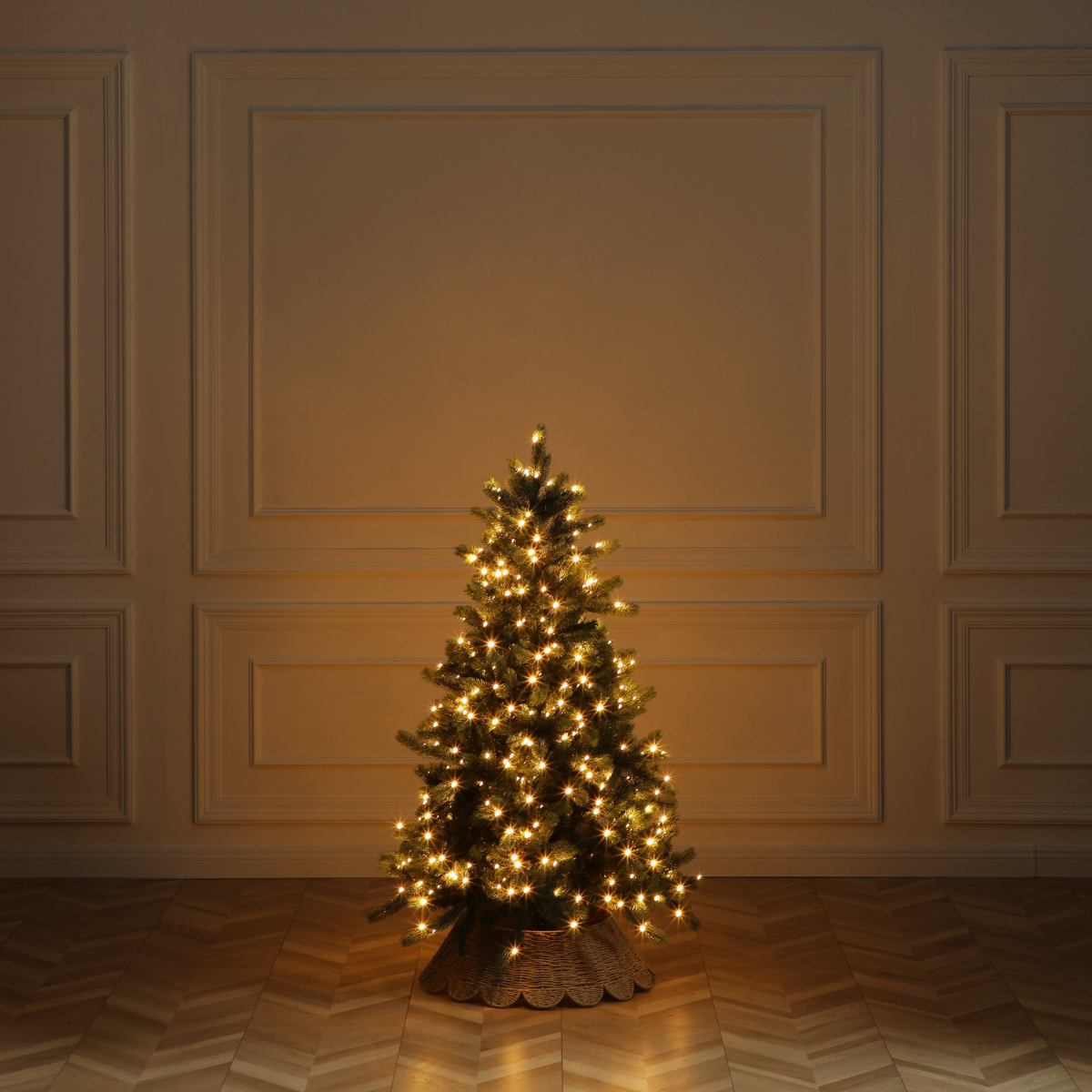 Sia Home Sam sapin Noël lumineux 150 cm vert 400 LED
