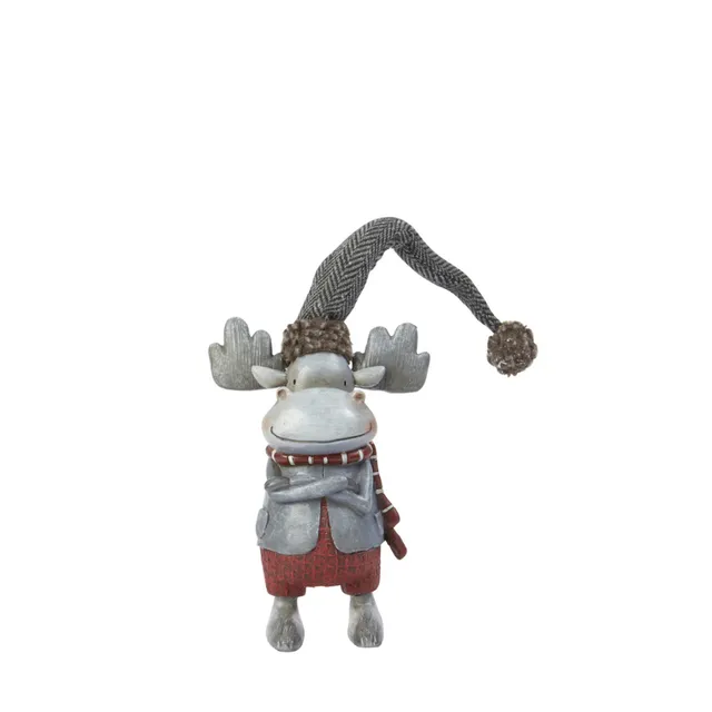 Sia Figurines Noël Renne Olaf 16 cm gris