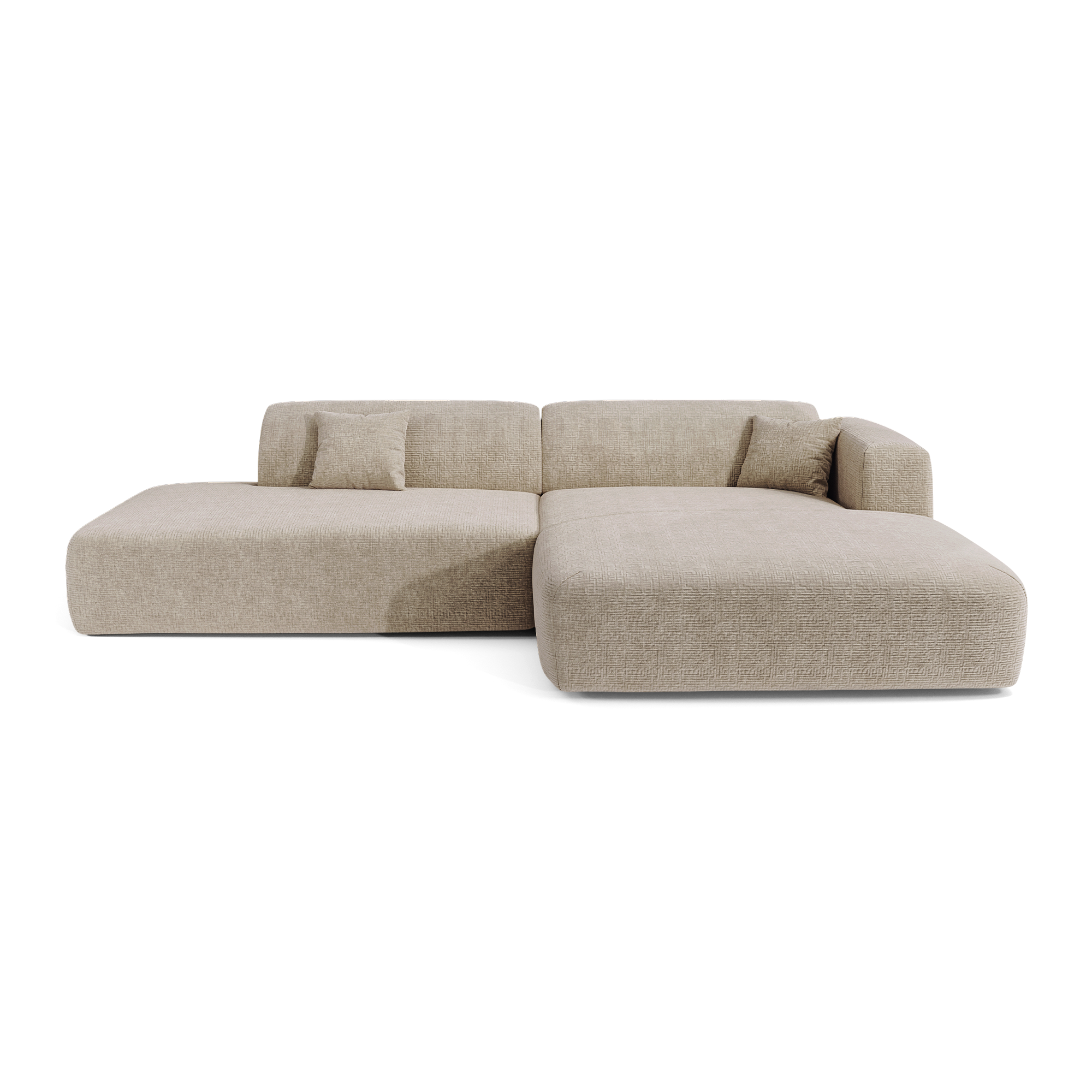 Sia Home Myra Canapé angle droit ouvert crème