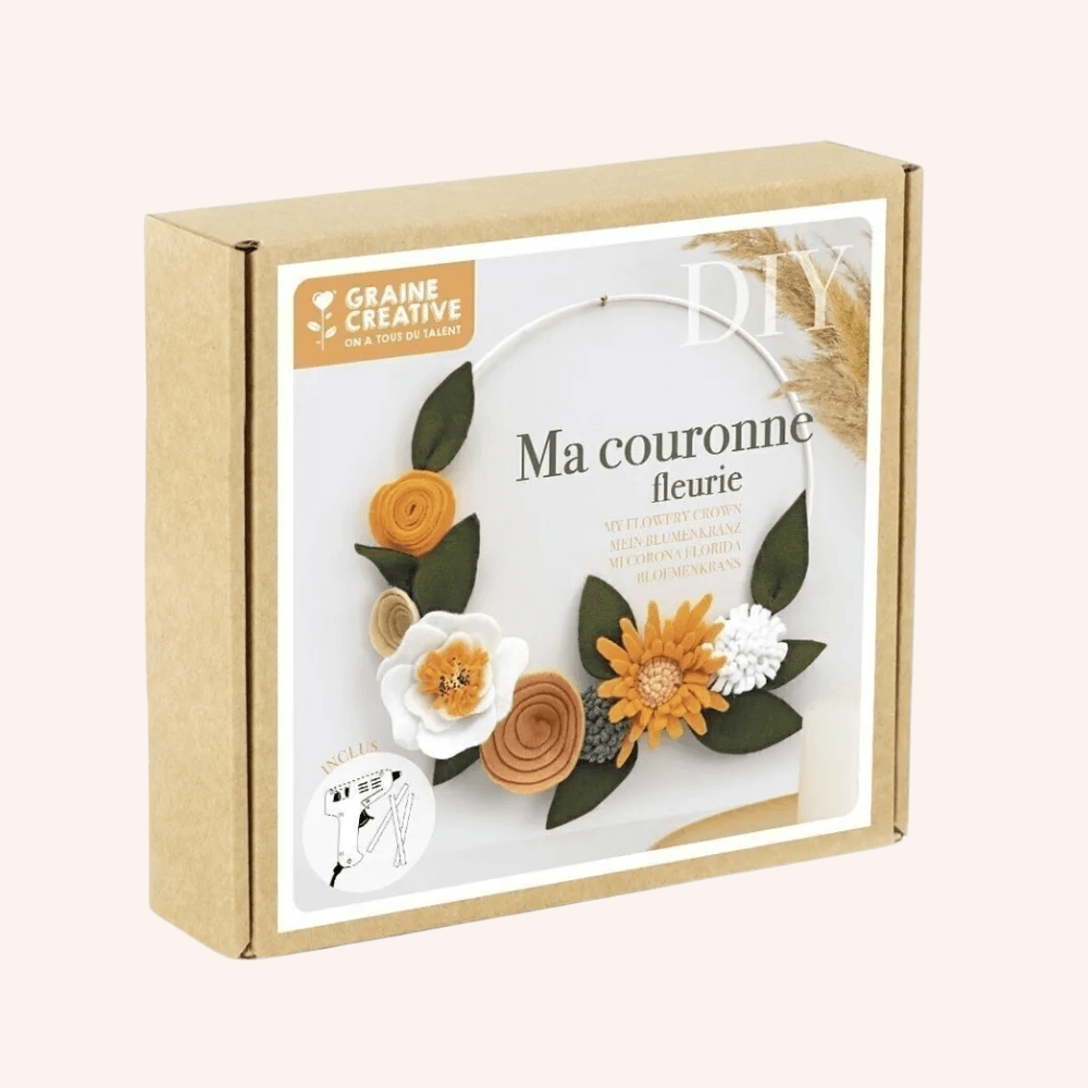 Flowrette Loisirs créatifs Kit Ma couronne fleurie couronne feutrine