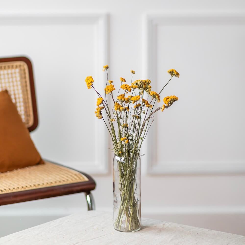 Flowrette Lona botte fleurs séchées jaune x1