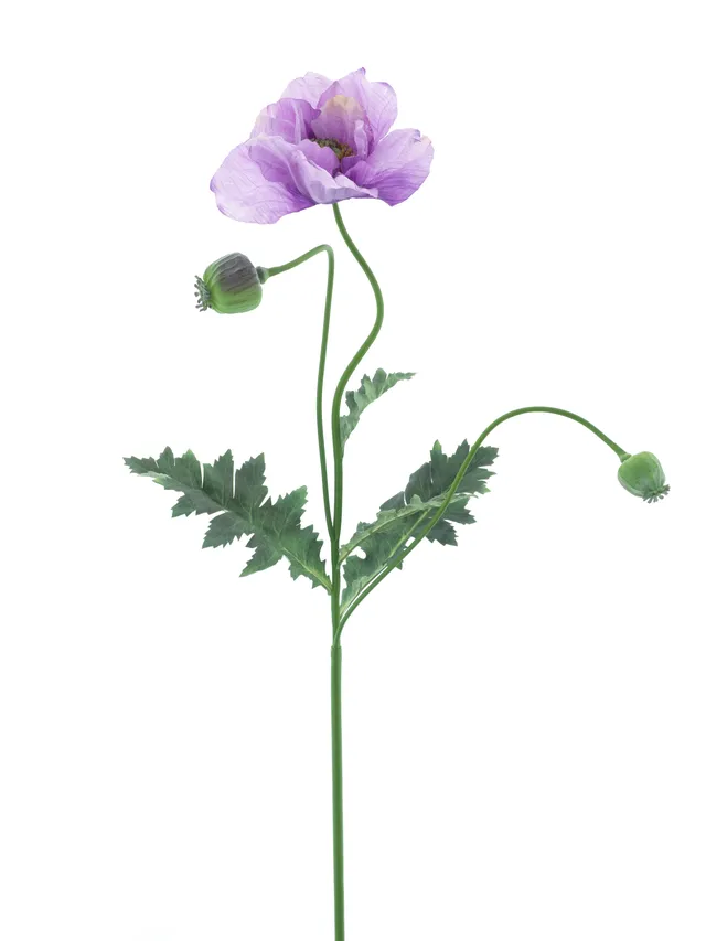 Feuillazur Rungis Coquelicot fleur artificielle rouge 93cm salon
