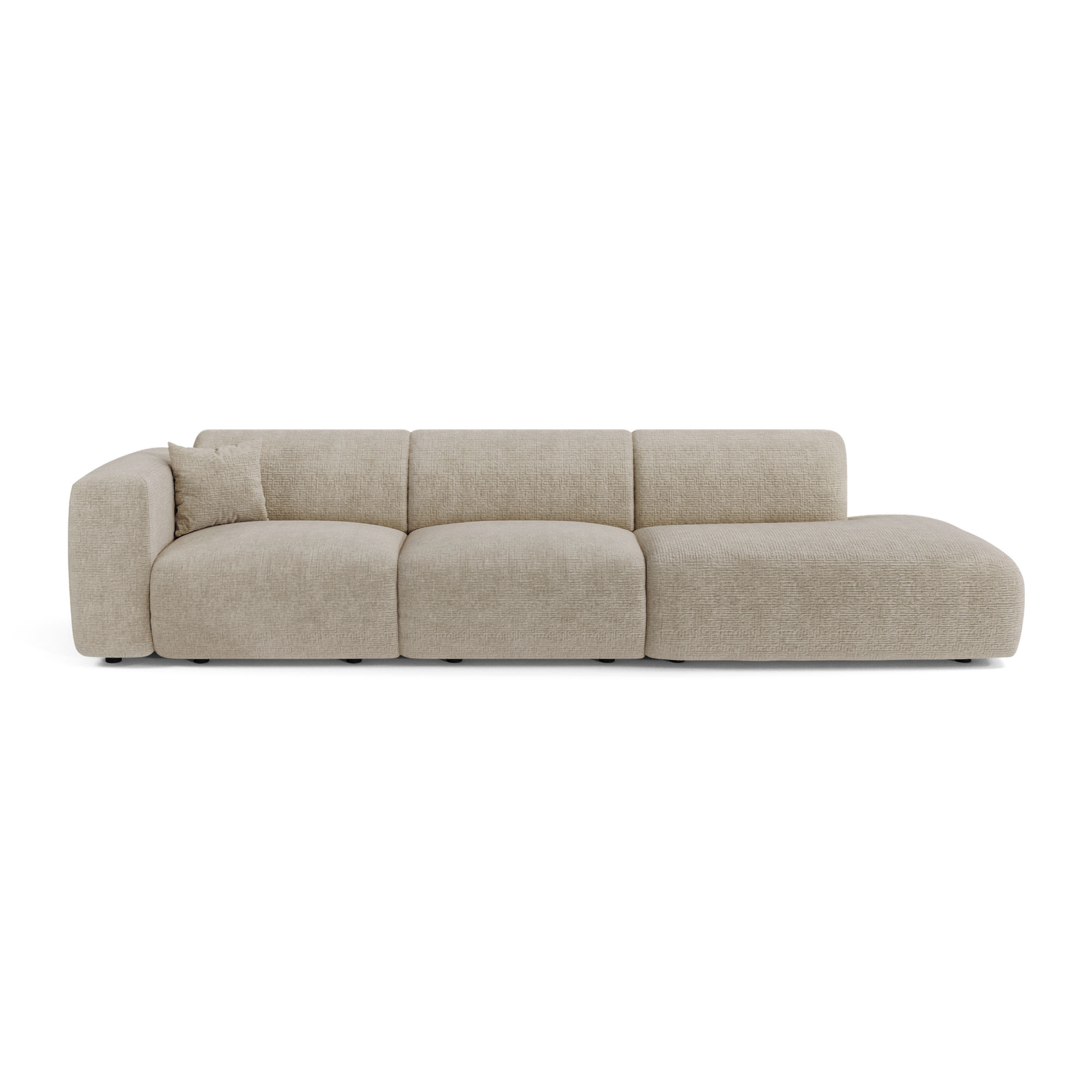 Sia Home Myra canapé droit crème 5 places