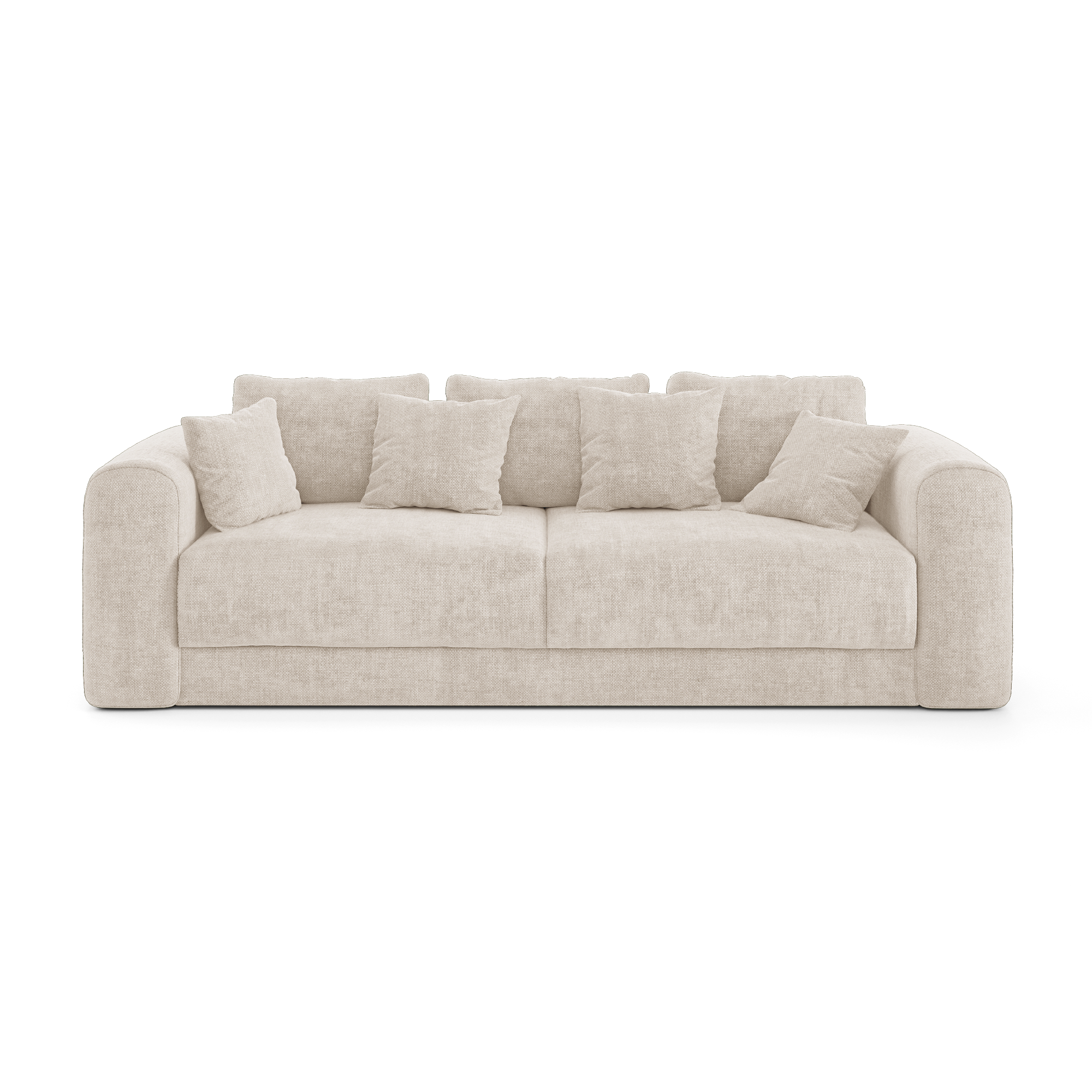 Sia Home Rio canapé convertible crème 4 places avec coffre