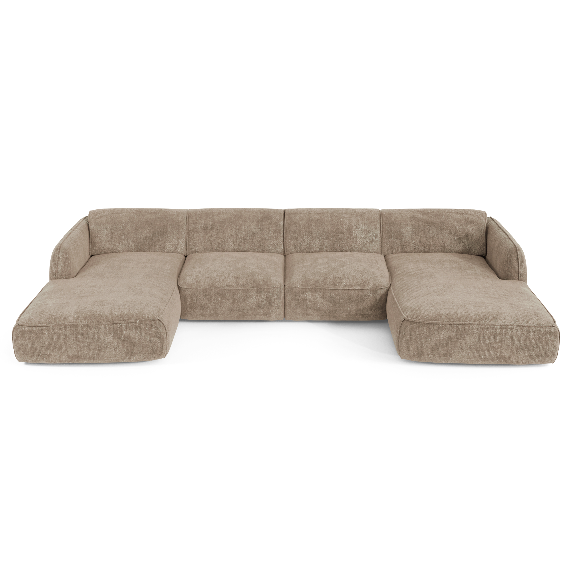 Sia Home Livia canapé panoramique 5 places crème
