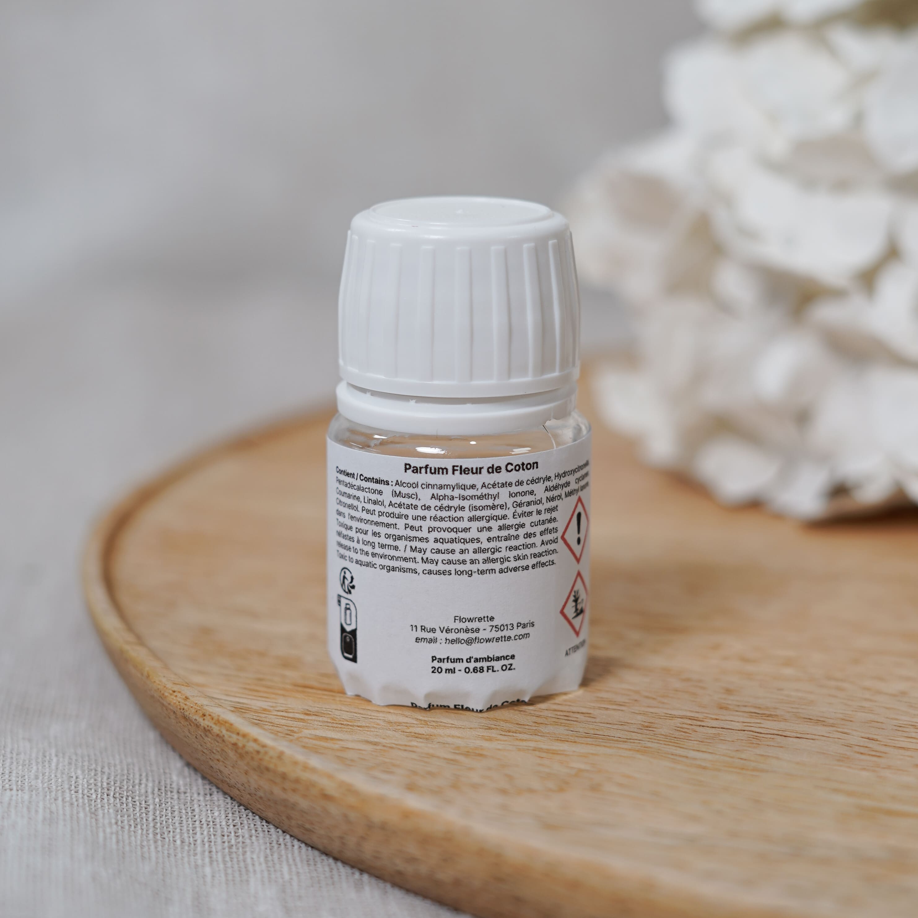 Flowrette Bougies parfum bougie Fleur de coton 20 mL Grasse