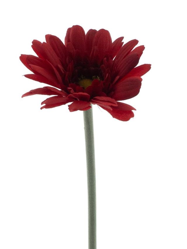 Feuillazur Rungis Gerbera fleur artificielle rouge 47cm
