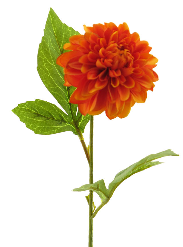 Feuillazur Rungis tige de dahlia artificielle rose 50cm