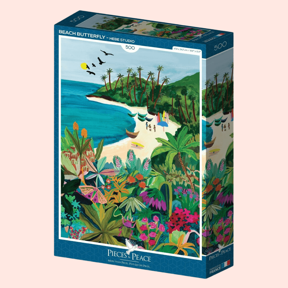 Flowrette Beach Butterfly puzzle 500 pièces papillon coloré