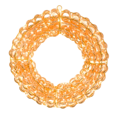 Feuillazur Rungis Boule lumineuse déco 58cm blanc intérieur