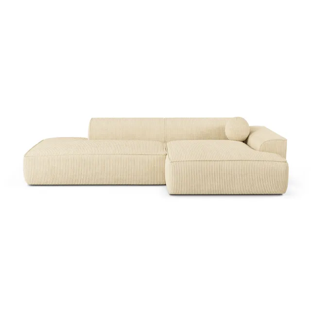 Sia Home Ania canapé angle droit taupe 5 places