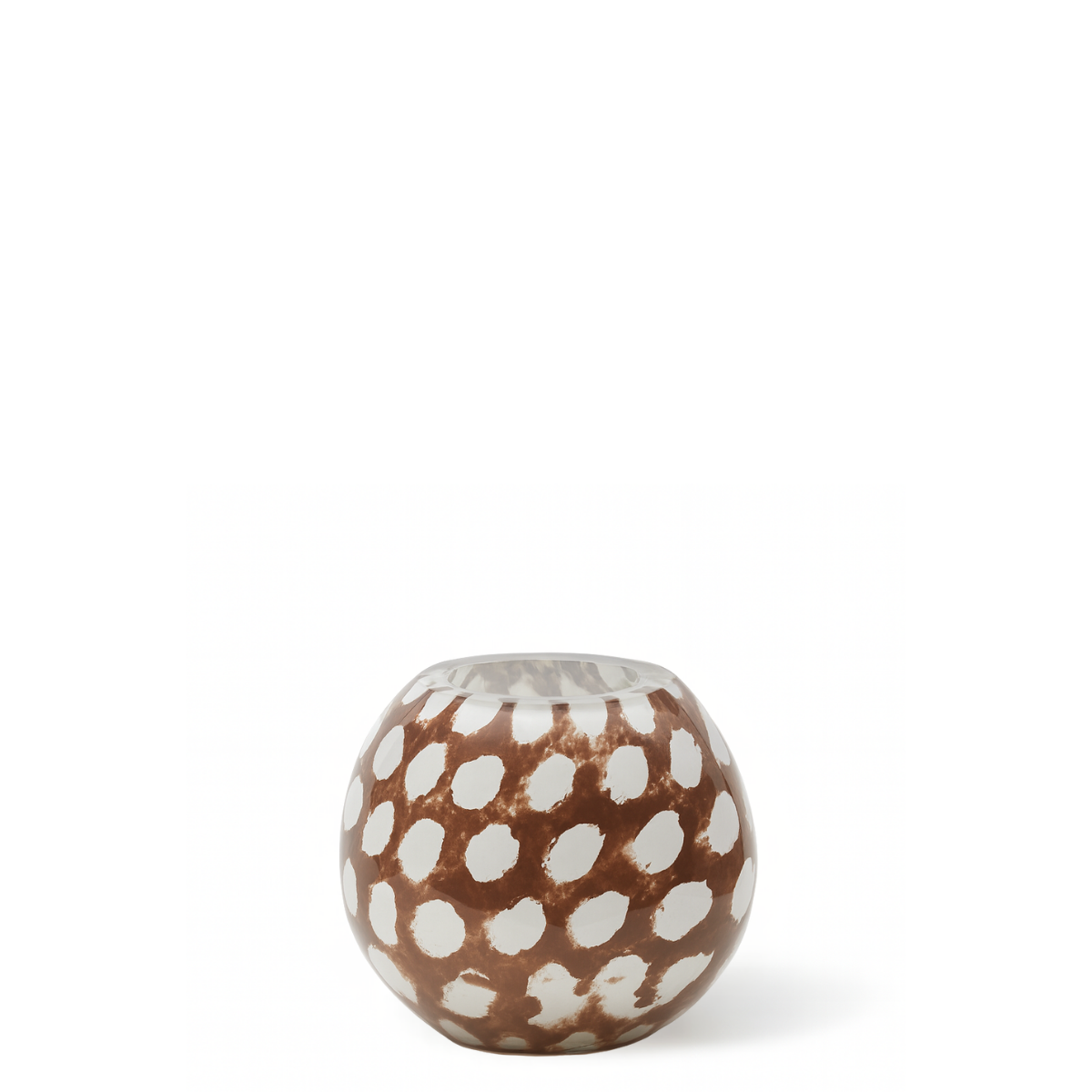 Sia Home Savana photophore verre marron 8 cm