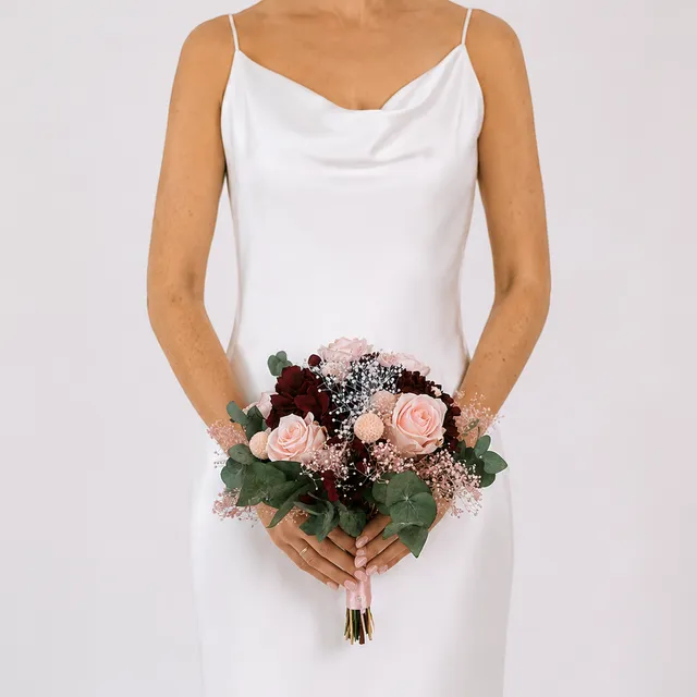 Ateliers Ouchamp Mariage Square Jean XXIII bouquet mariée roses poudré