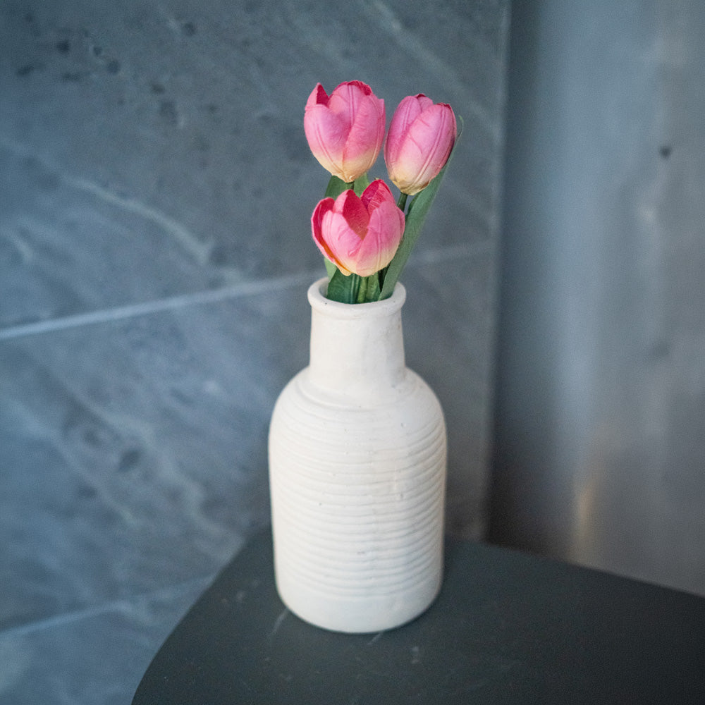 Flowrette mini tulipe papier rose foncé fleur éternelle x1