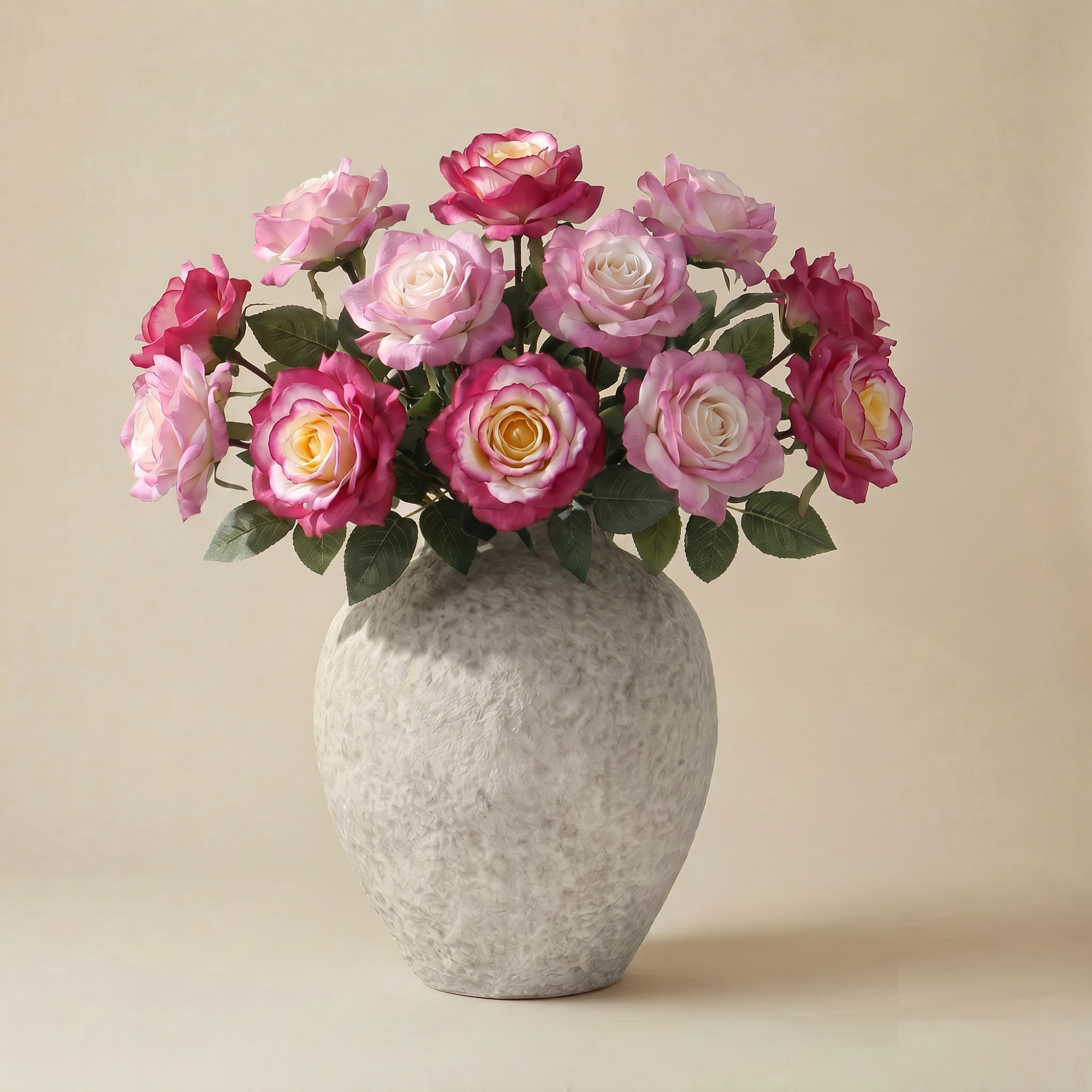 Sia Home Sophie bouquet roses artificiel 12 tiges 64 cm