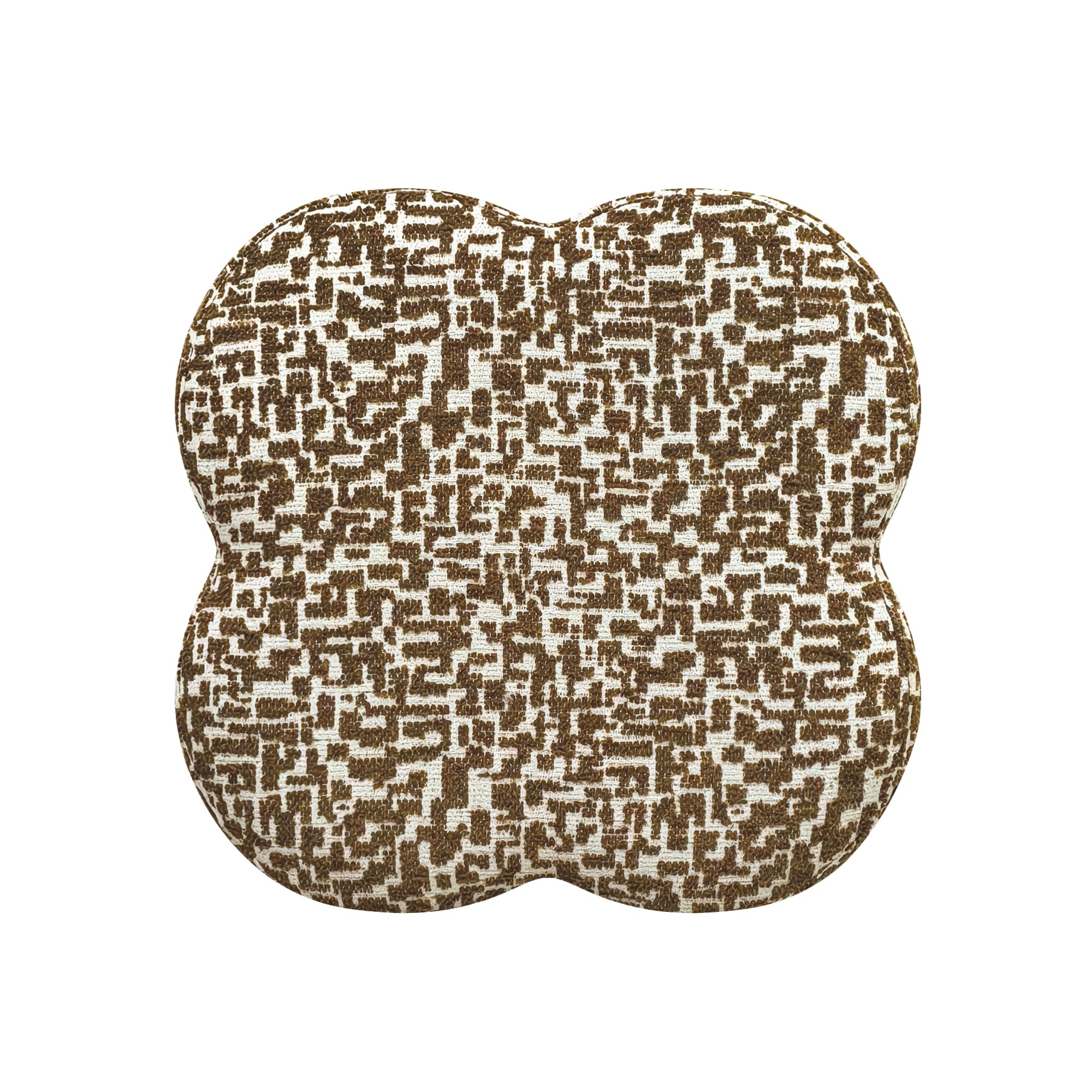 Sia Home Lucky pouf beige à motifs