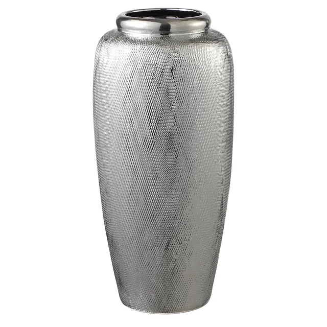 Sia Home Vases Silver Très 51 cm vase céramique argenté