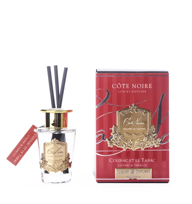 Côte Noire Diffusers diffuseur cognac tabac doré 150ml