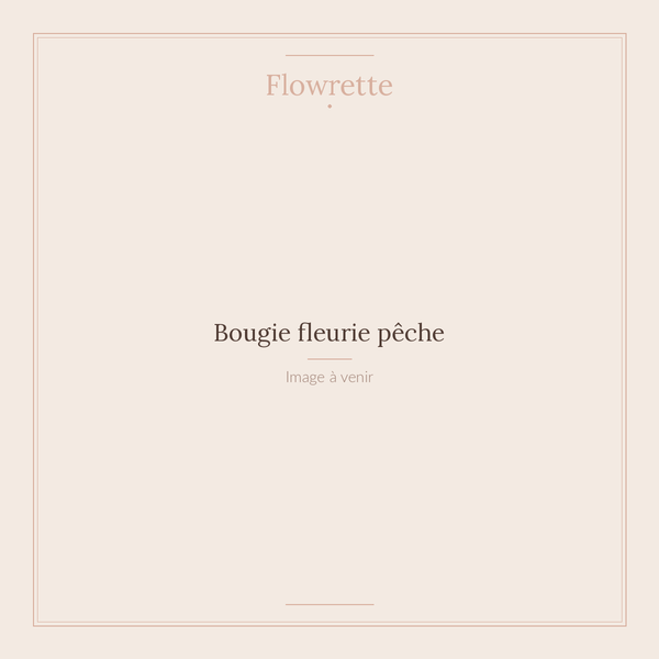 Flowrette Flower-fishing bougie parfumée pêche soja