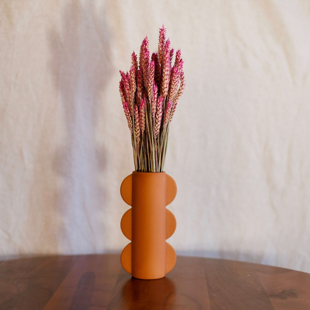 Flowrette Blé rose botte x1 rose foncé séché