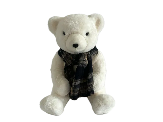 Feuillazur Rungis Ours Blanc Petit personnage Noël 36 cm