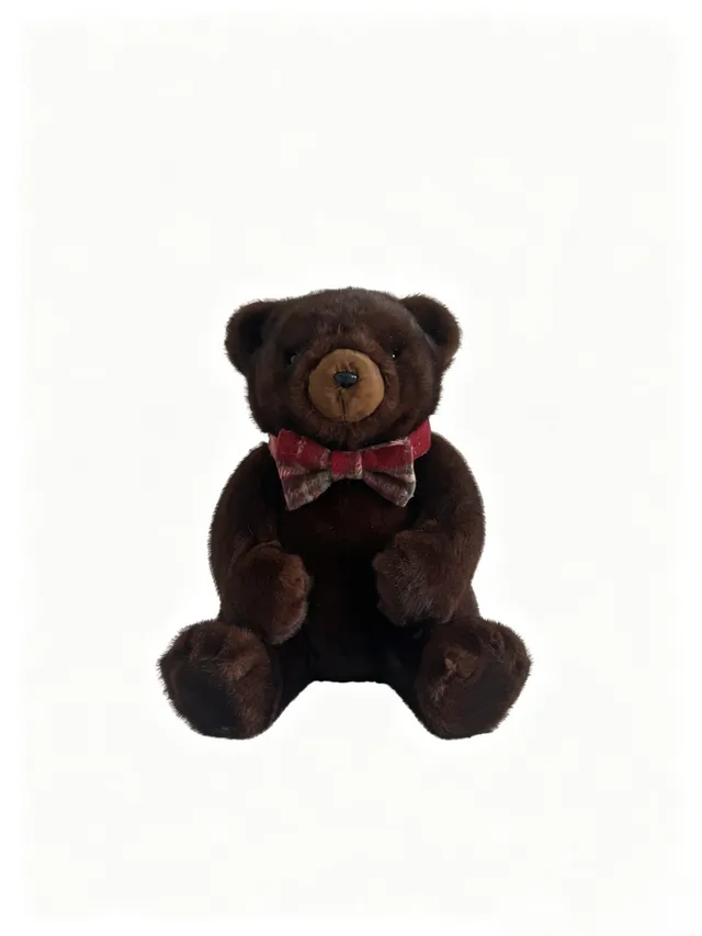 Feuillazur Rungis Ours Brun Petit Personnage 31x27x36cm