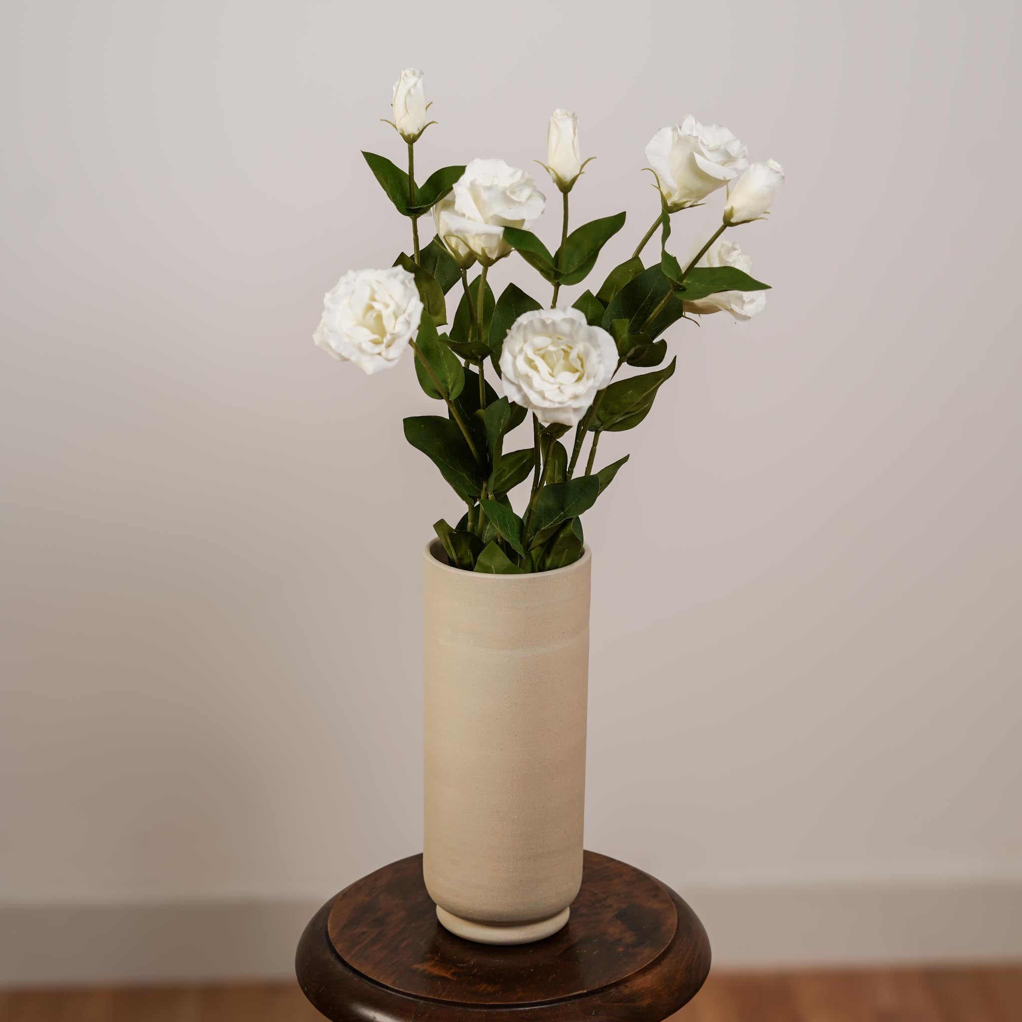 Flowrette Lisianthus blanc fleur artificielle x1 mariage