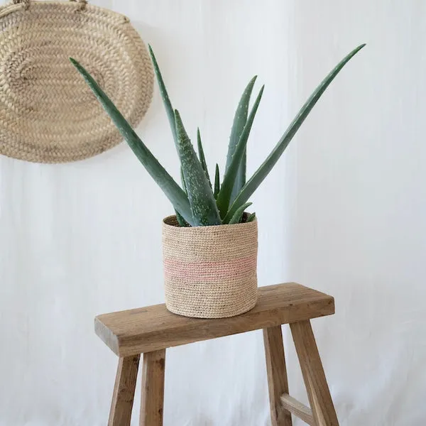 Flowrette Décoration Anja cache-pot raphia fait main