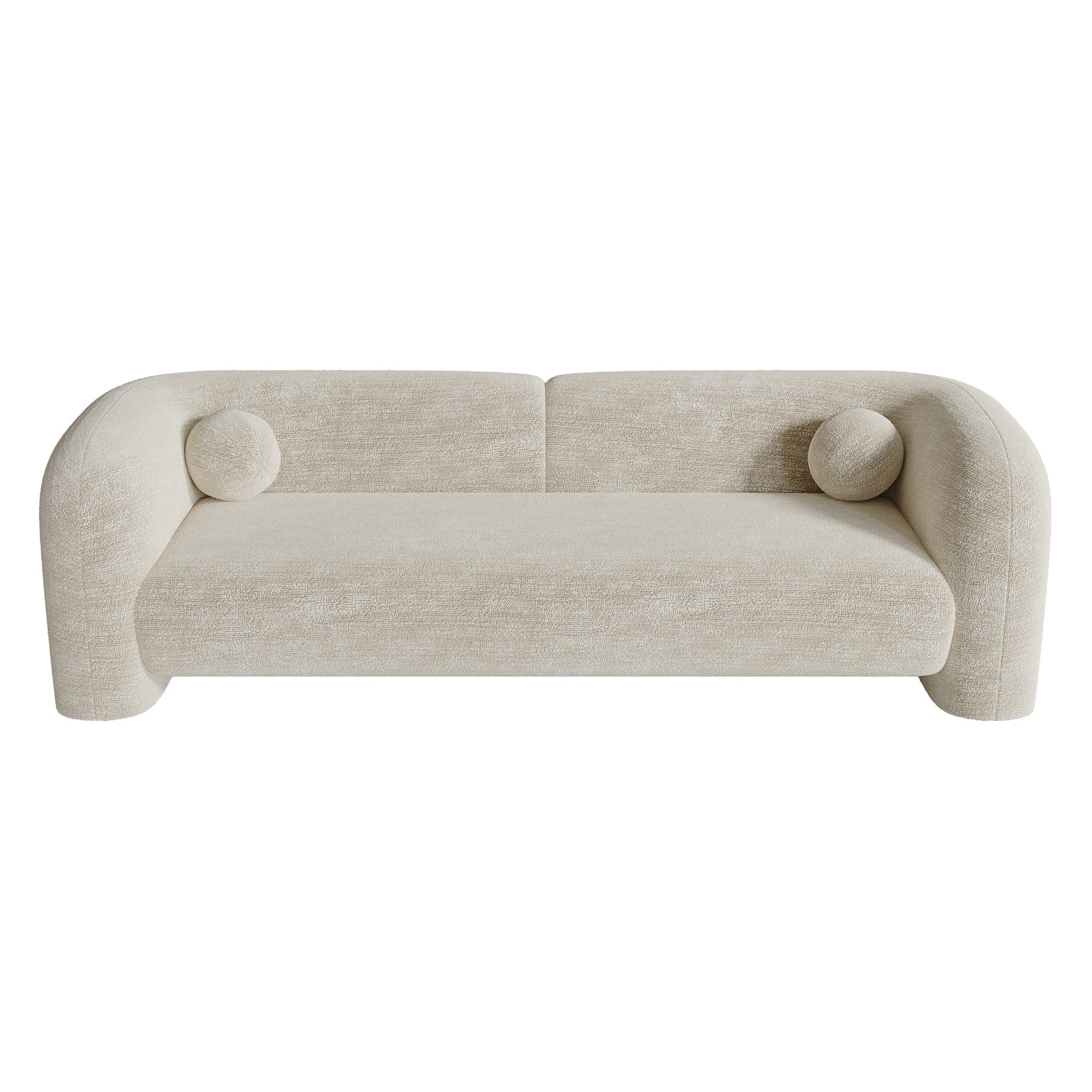 Sia Home Nola canapé crème coussins boules
